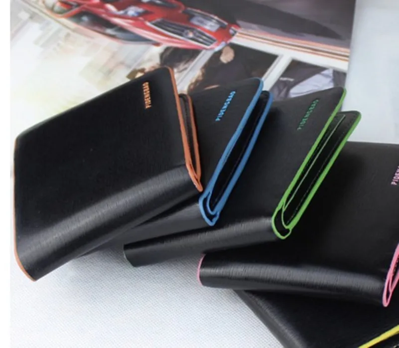 

Retro Men PU Leather Purse ID credit Card holder Pockets Wallet Crocodile Veins
