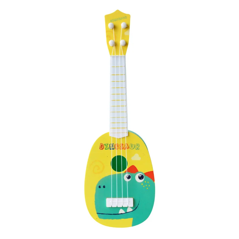 Забавный музыкальный инструмент укулеле, Детская гитара Монтессори, игрушки для детей, школьная игра, образование, подарок на Рождество, день рождения