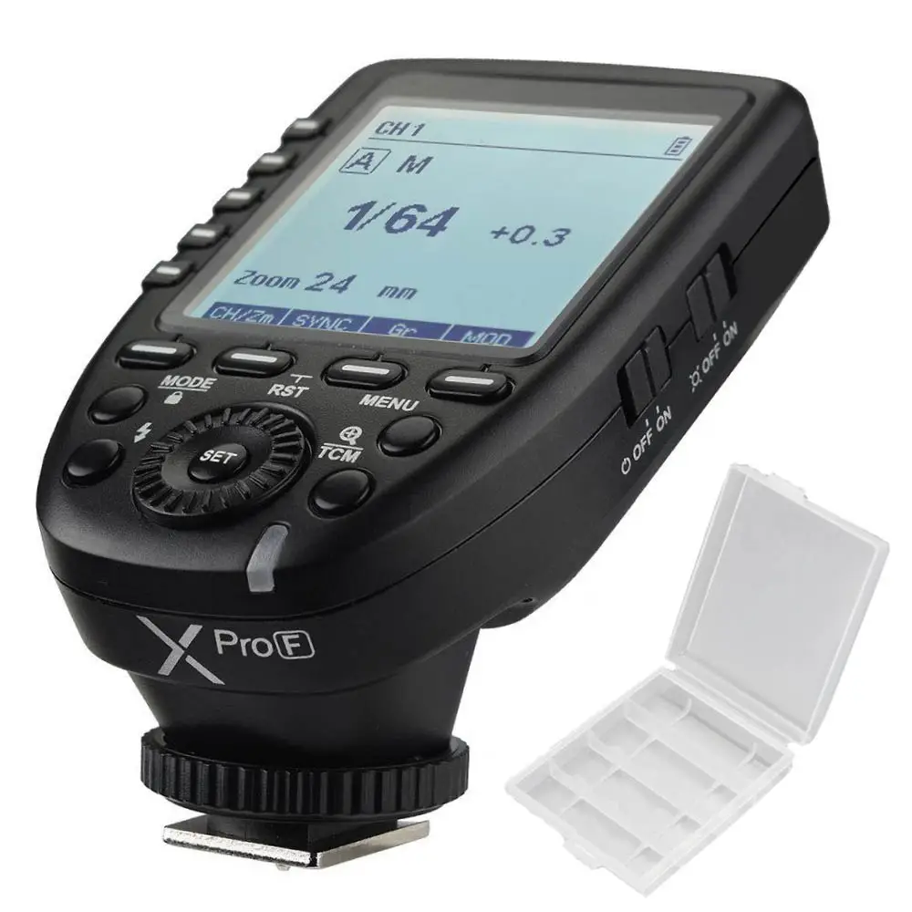 

Godox XPro-F 2.4G E-TTL X System High-speed Wireless High Speed Sync 1/8000s Flash Trigger LCD Screen For Fujifilm DSLR Camera