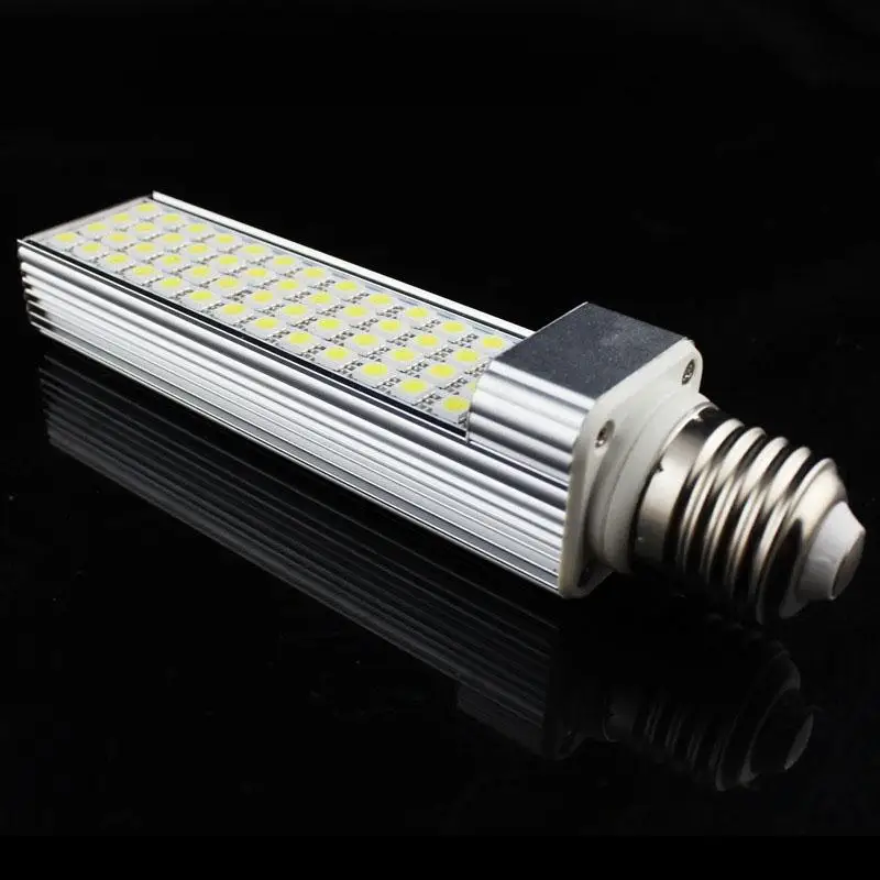 Akdsteel SMD 5050 60 Светодиодная лампа e27 свет AC85V 265V 12 Вт горизонтальный разъем лампы