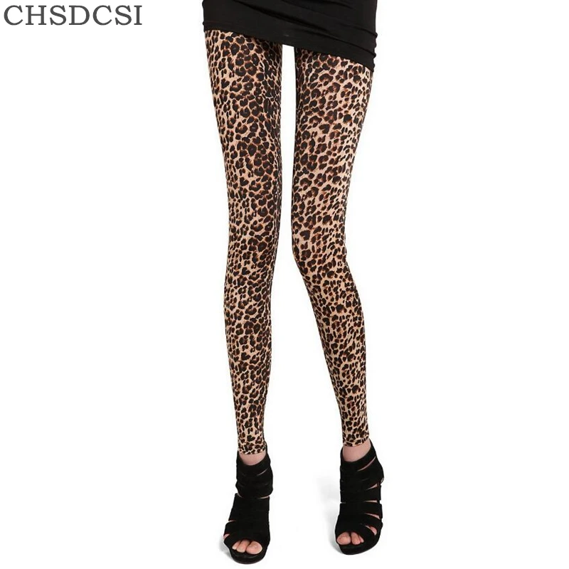 leopard stretch pants