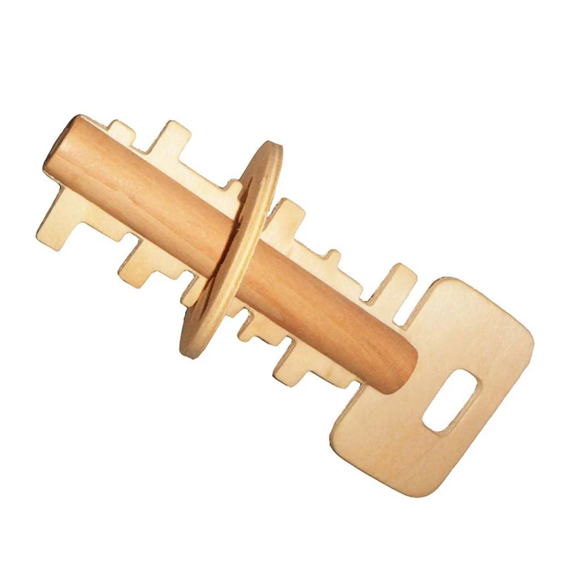 

Wooden Key Lock With Maze Disassembled Toy Intellectual Educational For Children Adult