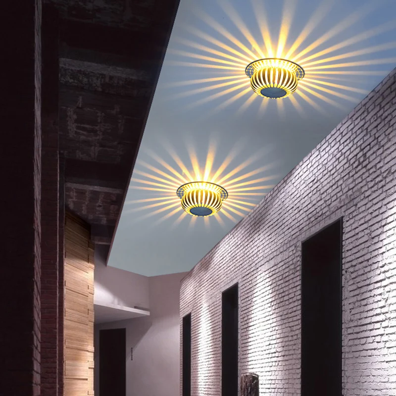 

Free Shipping Saving Energy Lamp RGB Changable 3W LED Ceiling Lights Different Choice of Light Color