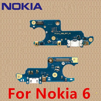Для Nokia X6, черная плата, OEM порт для зарядки, печатная плата, usb зарядная док-станция для Nokia X7 6,1, 7, 1, 7 PLUS, для Nokia 6, 7 - Цвет: NK 6