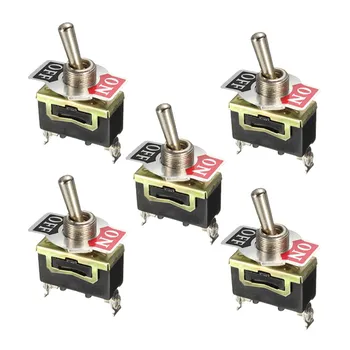 

5pcs 12V Heavy Duty Toggle Flick Switch ON/OFF Car Dash Light Metal SPST 12 Volt