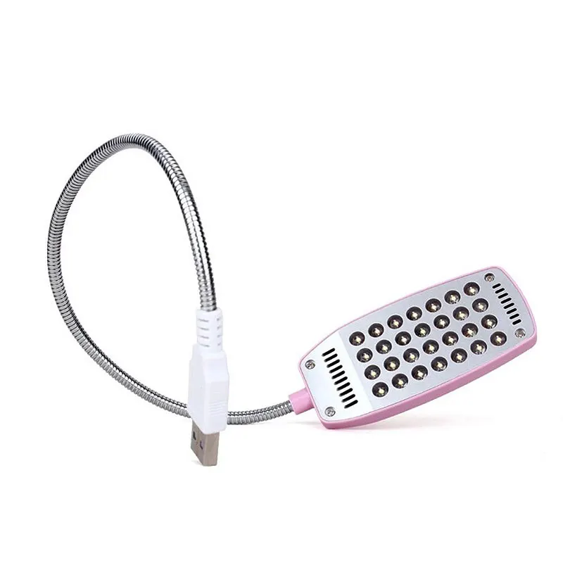 Гибкая USB лампа для чтения, ночник, яркий светильник для глаз, 28 светодиодный s настольные лампы, компьютерный USB светодиодный ночник для ПК и ноутбука