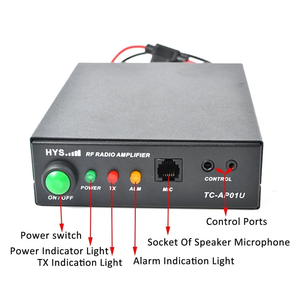 HYS 70CM 400 470Mhz Amateur Ham Radio Power Amplifier for 2 6W UHF Motorola GP300 CP200 CT150