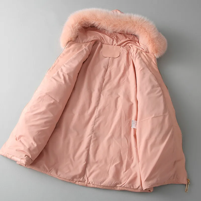 En Véritable 2018 Mouton Veste Réel De Coréen Rose Peau Hiver Automne Vêtements Femmes Zt1634 Renard Cuir Fourrure Vintage Manteau Pink fAdwqf