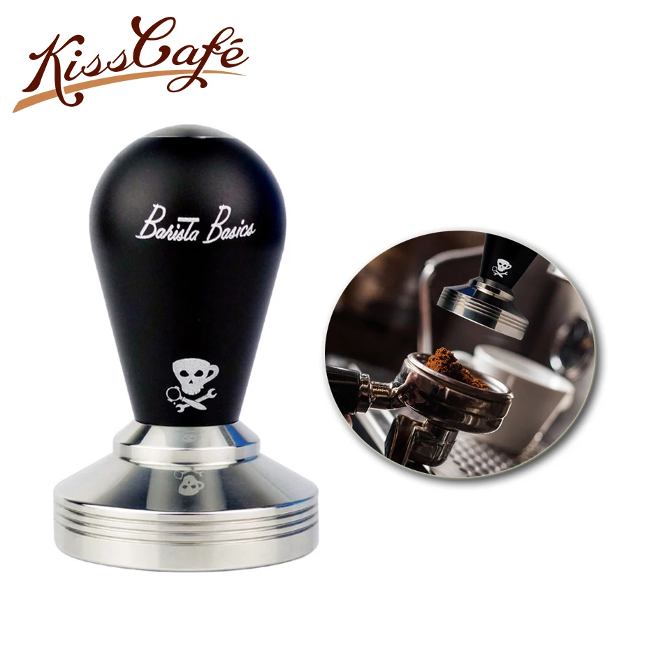 

58mm Devil Coffee Tamper Stainless Steel Space Aluminum Coffee Grinder Barista Espresso Maker Coffee Powder Hammer