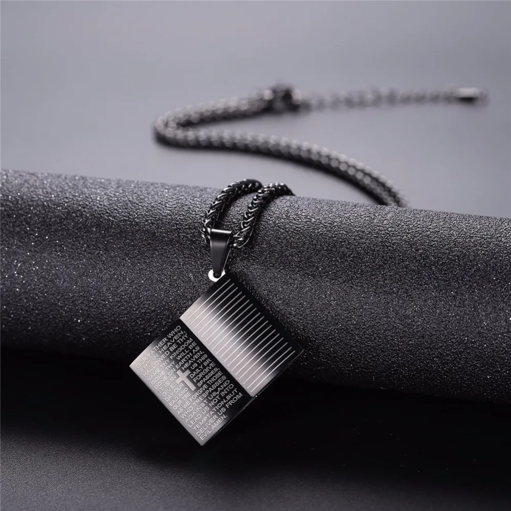 Jesus Blue Holly Bible Necklace Image 8