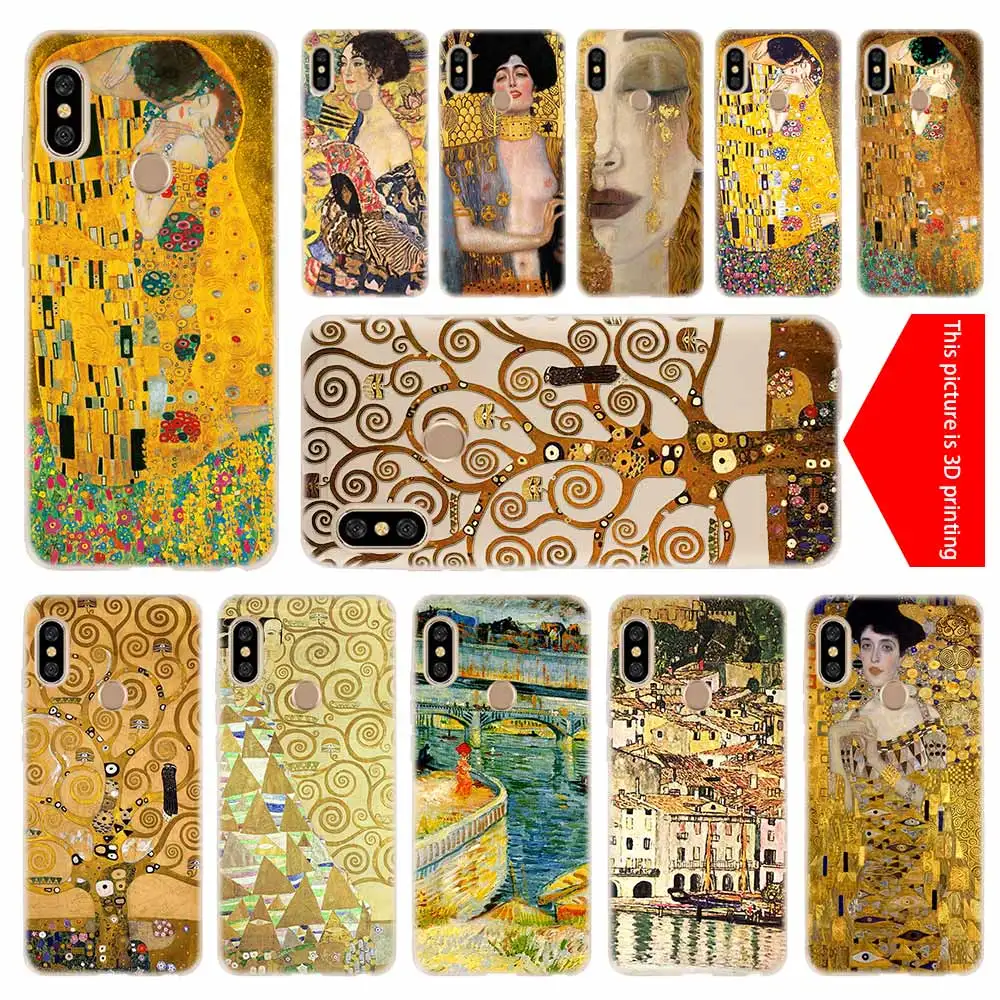 

cover soft Silicone TPU Case For Xiaomi Redmi 3 4X 4a 5 Plus 5a S2 6a 6 Pro Note 7 5 6 4 3 5a prime Gustav Klimt art