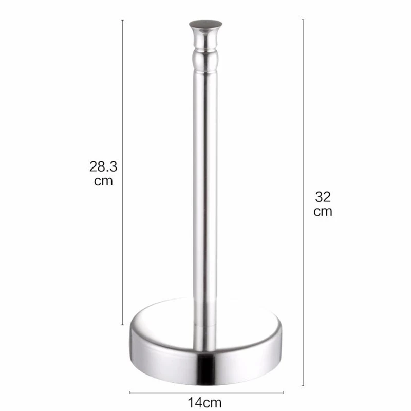 New Creative Stainless Steel Paper Towel Holder Bathroom Toilet Kitchen Rack Practical hot Durable Wear-resistant Hooks C0302   04