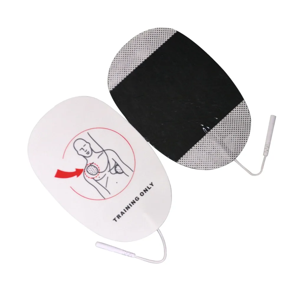 Remendos de Treinamento da Substituição das Almofadas do Elétrodo Usam com Aed Somente para o Uso do Treinamento Pacote Lote Trainer Máquina Autoadesiva 50 - Aed 12 High Quality