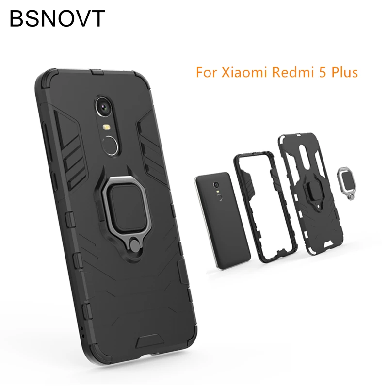 BSNOVT для Xiaomi Redmi 5 Plus противоударный чехол на палец кольцо магнитный держатель