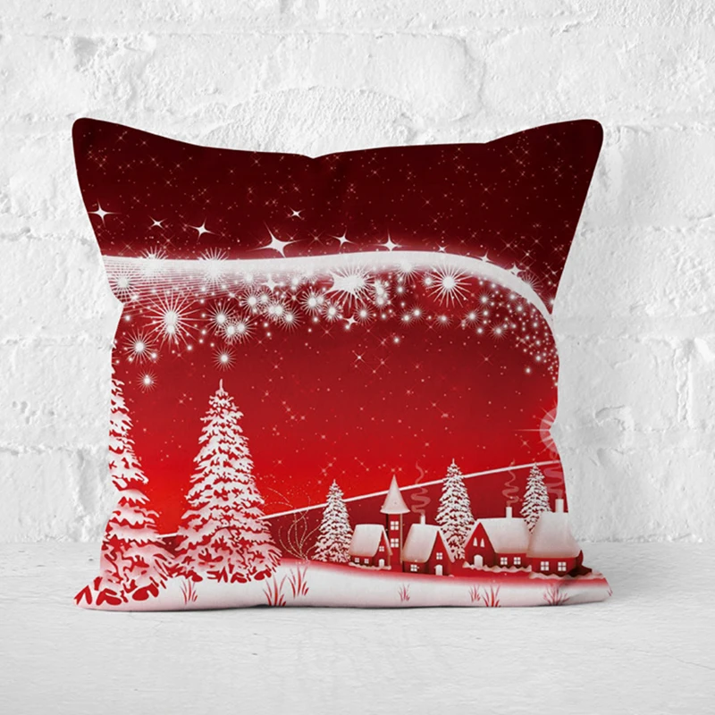 Чехлы для подушек Chritmas Hot Sofa из хлопка и льна прекрасные Чехлы для подушек фестиваль для дома гостиная украшения pilooow Case JAS14