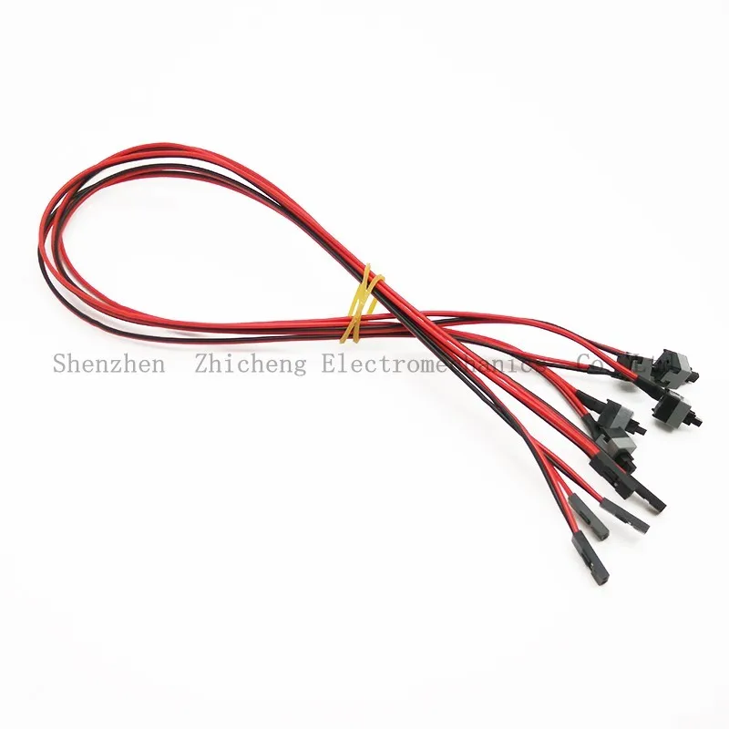 

10x Computer Motherboard Power Cable Switch On/Off/Reset Button Replacement