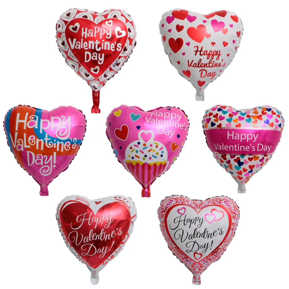 10pcs 18inch happy Valentine's day Bride and Groom I Love You foil