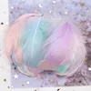 8-12cm Natural Swan Feathers 100pcs Soft Goose Plumes Warm Color Dyed Ostrich Feather DIY Craft Decor for Christmas Party ► Photo 2/6