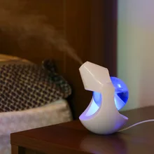 Creative Rotating Nozzle Ultrasonic Humidifier LED Light USB Mini Air Purifier for Car Office Desktop Mute Air Mist humidifiers
