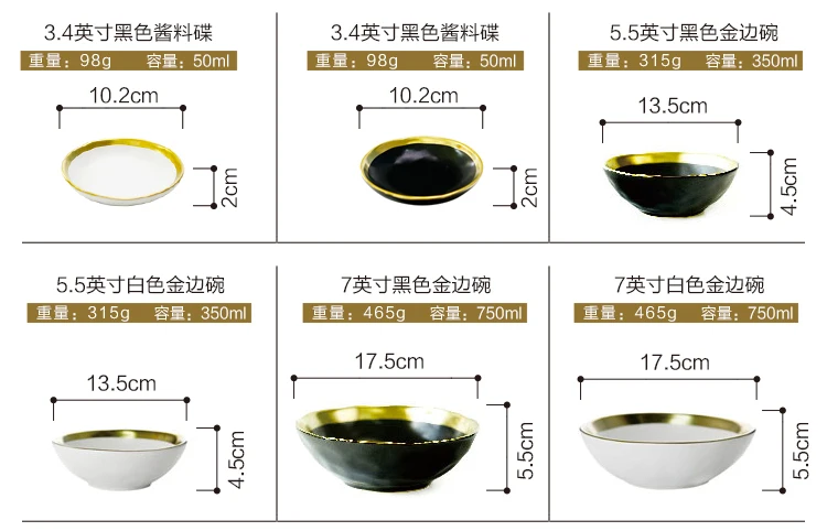 Черная золотая чаша керамическая Западная тарелка креативная Ретро Пномпень тарелка для завтрака домашний Ресторан тарелка для стейка столовая посуда