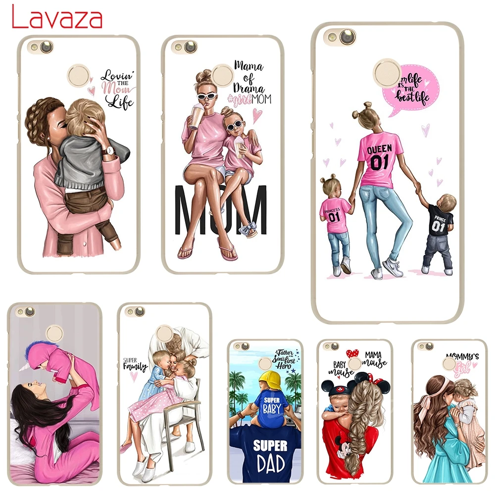 

Lavaza super baby super mom Hard Phone Case for Xiaomi Mi 5 5s 6 8se 9 9se A1 A2 8 Lite Mix 2s Max 3 F1 Cover Shell