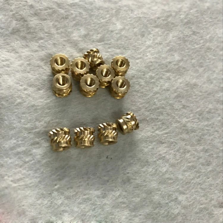 

20pcs M2.5 knurled brass insert nuts sleeves twill embedded parts injection nut sleeve 4.6mm outside diameter