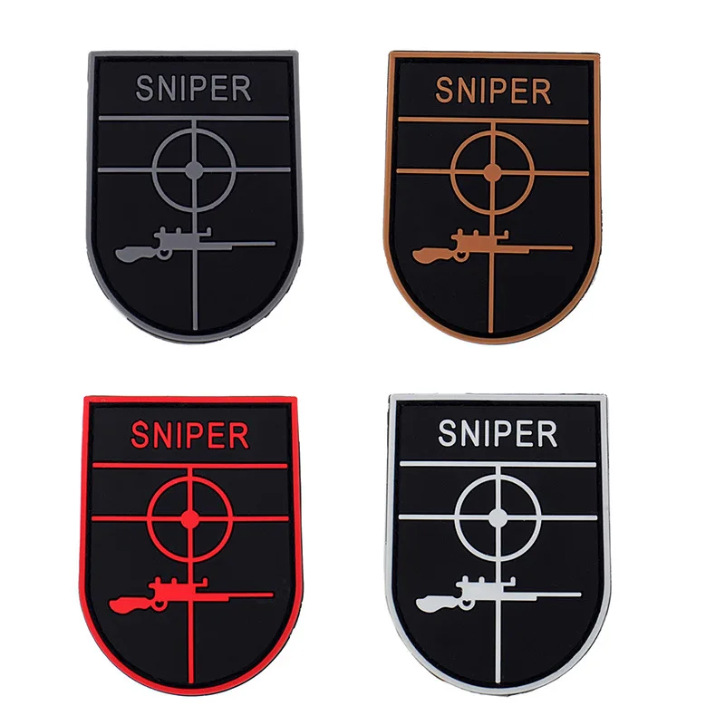Униформа Снайперский прицел Crosshair SWAT Black Ops Тактический 3D PVC нашивки значки AIRSOFT