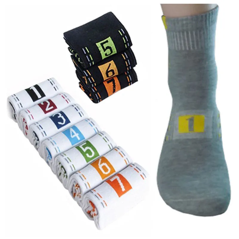 

Fashion Boys Men's Special 7 Pairs Casual Dress Socks Week Crew Soft Warm Comfortable Socks