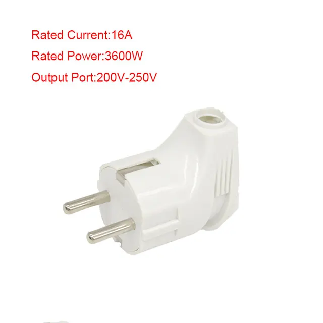 16a 3600w 200v 250v European Standard Dual Core Socket Adapter Plug 16a 3600w 200v 250v European Standard Dual Core Socket Adapter Plug Converter Electric Travel Charger Safety Hot