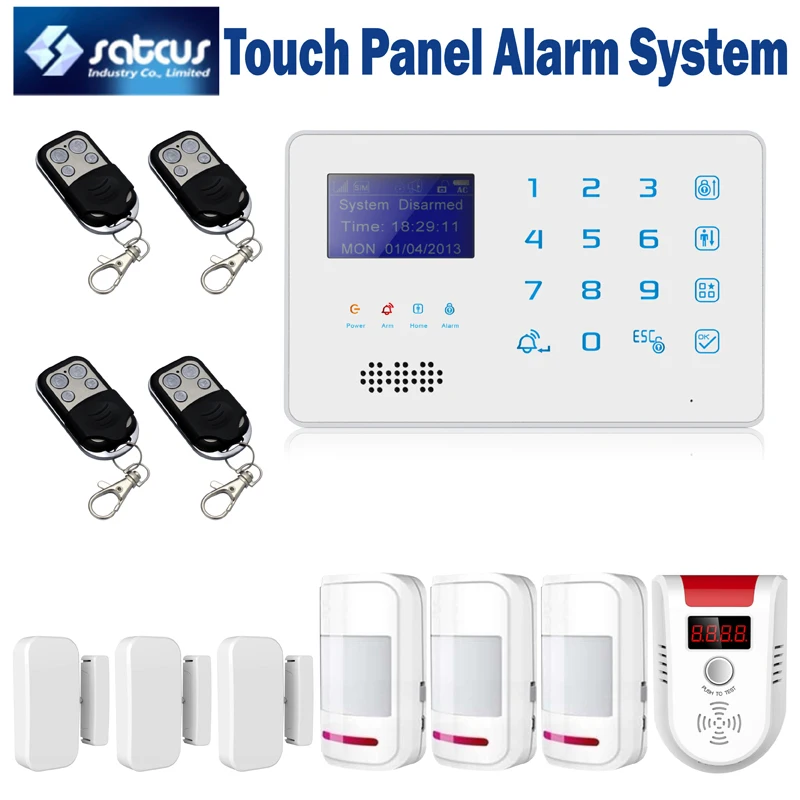 

High quality Wireless GSM Alarm system Home security Alarm systems with LCD Keyboard Sensor alarm SG-215