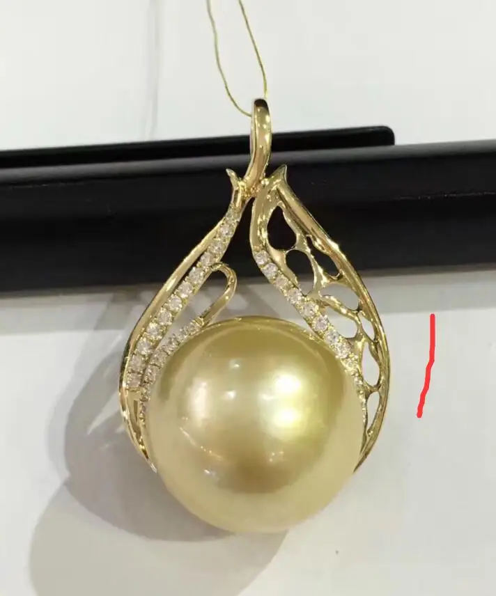 

Wholesale price ^^^New 14-15mm Natural Tahitian Black or south sea + Pendants k pearl