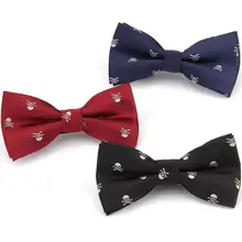 Череп галстук-бабочка мультфильм бант мужской костюм бабочки аксессуары галстук для мужчин скрещенные кости черный галстук-бабочка