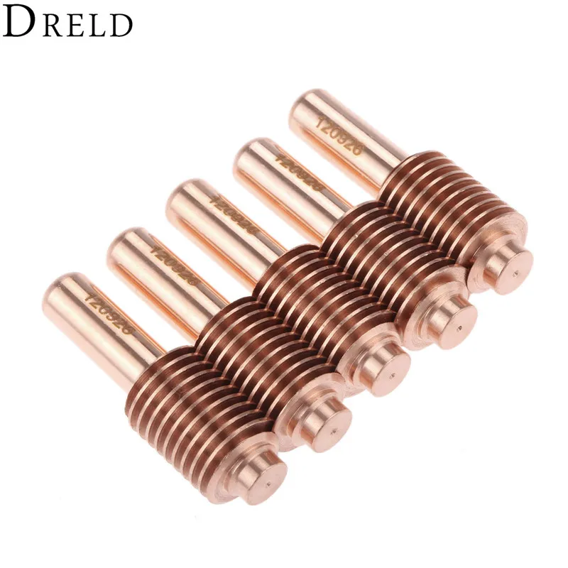 DRELD 5pcs 40A-80A Electrode 120926 All Processes for Plasma Cutting Torch Consumables Replacement Welding & Soldering Supplies