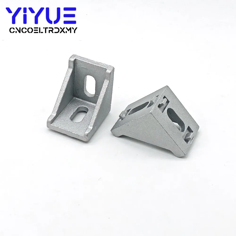 

5Pcs 3030 Corner Fitting Angle Aluminum L Connector Bracket Fastener Match Use 3030 Industrial Aluminum Profile
