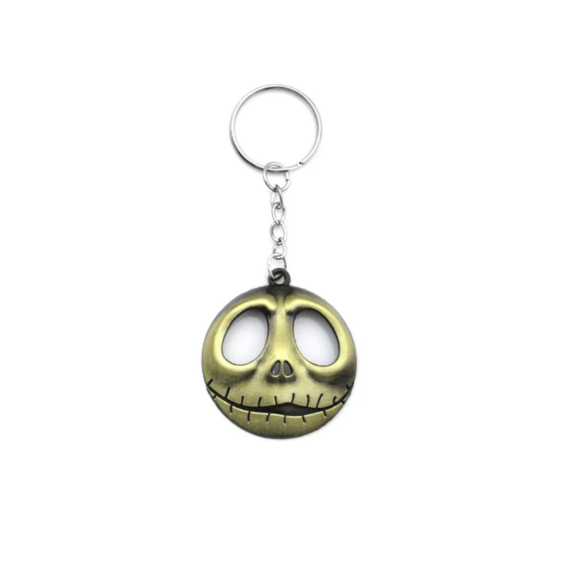 Винтажный Брелок Jack Skellington для мужчин античный череп маска тыква король брелок на
