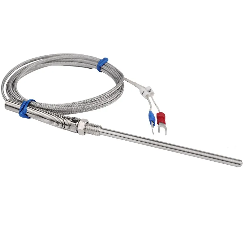 One Lot of 6 Pcs 10cm Stainless Steel Probe Temperature Controller Sensor K Type Thermocouple Tube with 2m Wire Cable | Инструменты