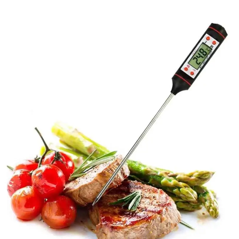 

Digital Food BBQ Grill Probe Thermometer Electronic Instant Read for Meat Water Milk Cooking Kitchen Tool Accessories