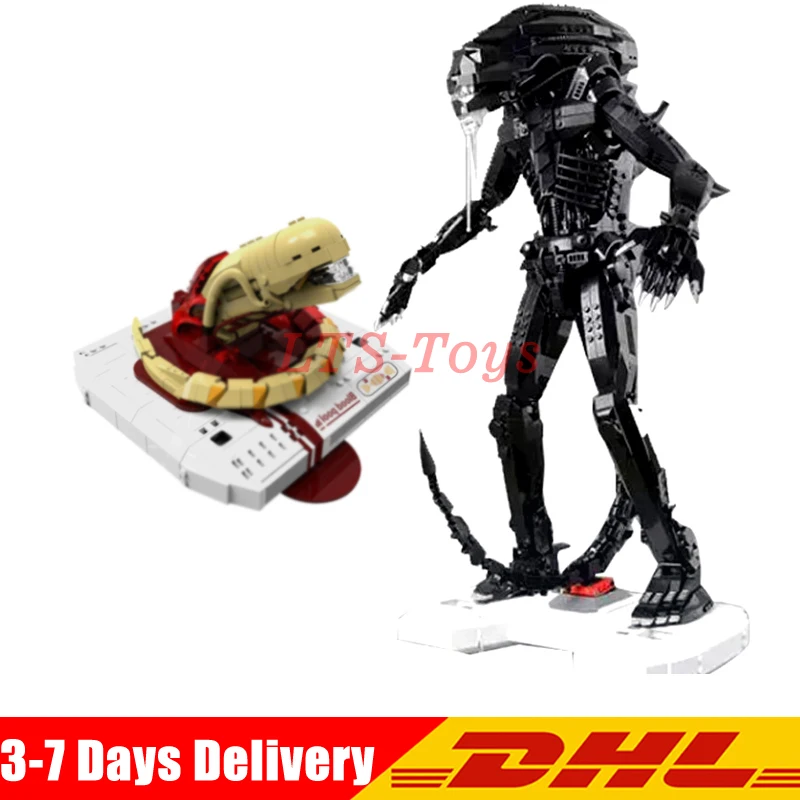 

DHL LEPIN XingBao 04001 2020Pcs The Alien Robot Set + LEPIN 04002 830Pcs The New Alien Set Model Building Blocks Bricks