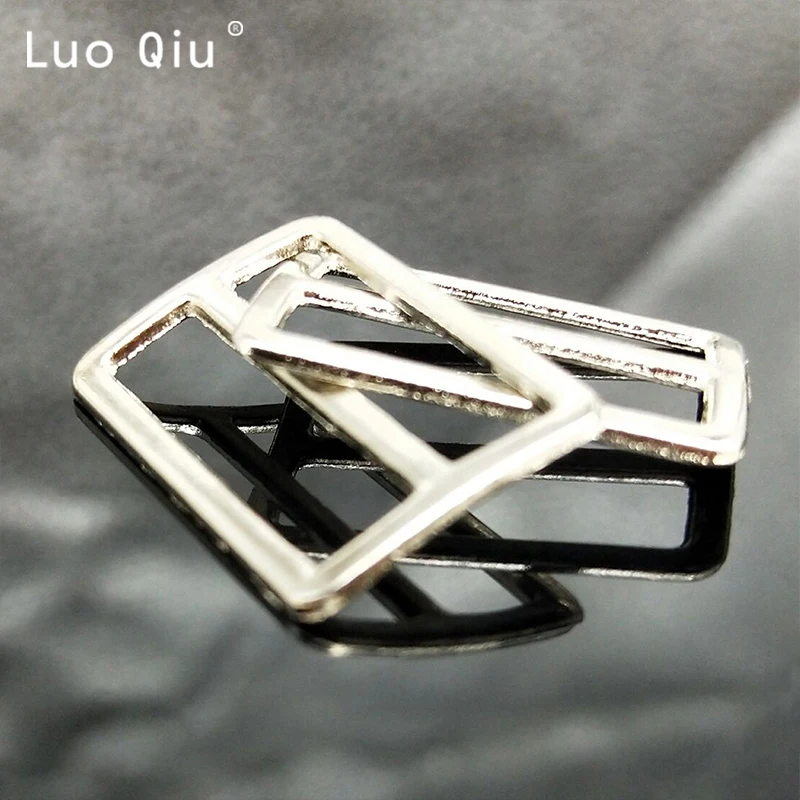 

10pcs/lot Silver Iron plating Curve Tri-Glide Slider Adjustable Buckle for Bags Webbing suspender buckles