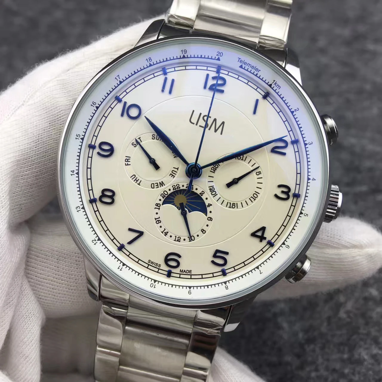 

LISM Bracelet Top Luxury Brand Mechanical Mens Watches Designer SS AAA Automatic Movement Watch Sports Self-wind Wristwatches