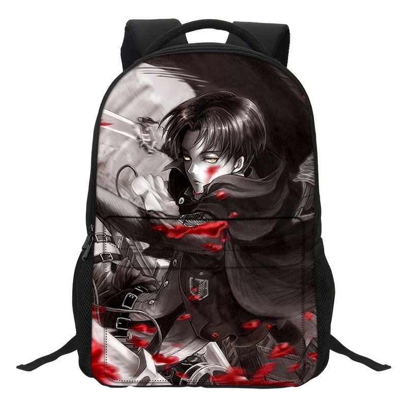 VEEVANV аниме школьные рюкзаки для девочек подростков Mochila модные женские сумки на плечо для ноутбука атака на Титанов шаблон для мальчиков Bookbags - Цвет: Серый