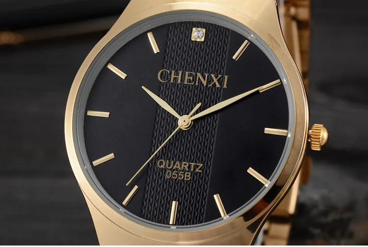 CHENXI Топ Модный бренд Роскошные часы женские золотые часы водонепроницаемые повседневные кварцевые наручные часы женские часы для женщин