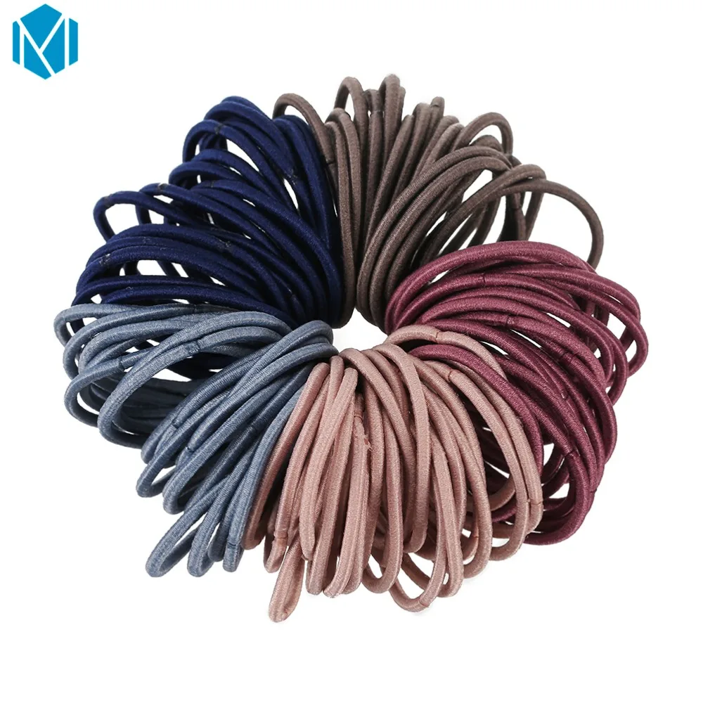 

New 100PC/Lot Girls Candy Colors Nylon Rubber Bands Children Elastic Hair Bands Ponytail Holder Kids Scrunchy Hair Accessories