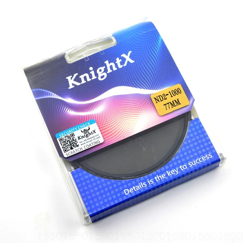 

KnightX ND2 to ND1000 ND2-400 ND2-ND400 Variable Density ND Camera Lens Filter For canon nikon 49MM 52MM 55MM 58MM 62 67MM 77MM