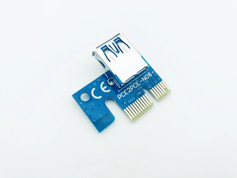 10 шт. переходная карта PCI 1X e X1 Riser 180 градусов к USB для 006 006C 007S 008S|Компьютерные