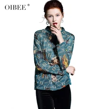 OIBEE2019 Весенняя Новая модная свободная футболка с принтом «летучая мышь» и буквенным принтом, рубашка с высоким воротником