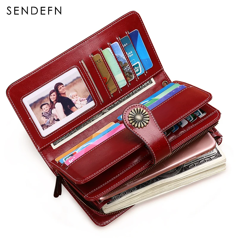 SENDEFN Hot Sale Women Clutch Leather Wallet Female Long Wallet Women Zipper Purse Strap Money Bag Purse For iPhone 7 5162-71 SENDEFN Hot Sale Women Clutch Leather Wallet Female Long Wallet Women Zipper Purse Strap Money Bag Purse For iPhone 7 5162-71