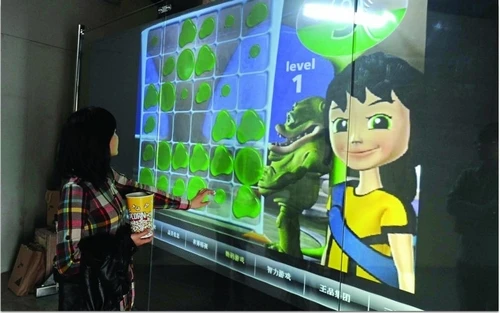 Xintai Touch Hot Promotion!! (1.524m*3m ) transparent 3d holographic film/foil Rear Projector Screen film/foil display