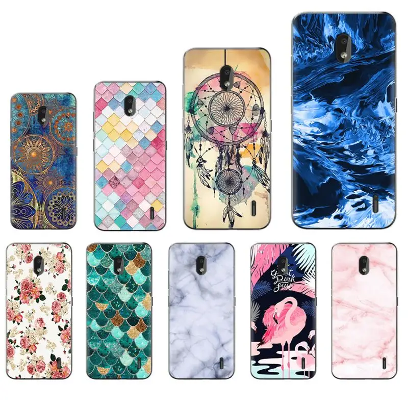 

TPU Silicone Phone Case For Nokia 2.2 5.71-inch Colorful Painted Back Phone Cover High Quality Soft Case