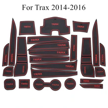 Автомобиль Нескользящая внутренняя чашка подушки дверной коврик Стикеры Чехлы для Chevrolet Captiva Aveo TRAX аксессуары 2012 2013